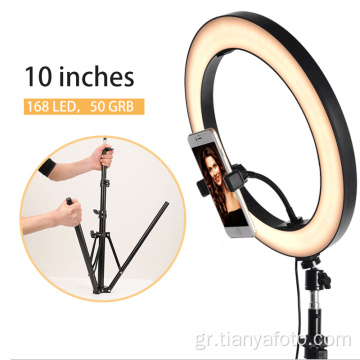 8&quot;10&quot; Φωτογραφία 3-χρωμα Led Camera Mini Ring Light